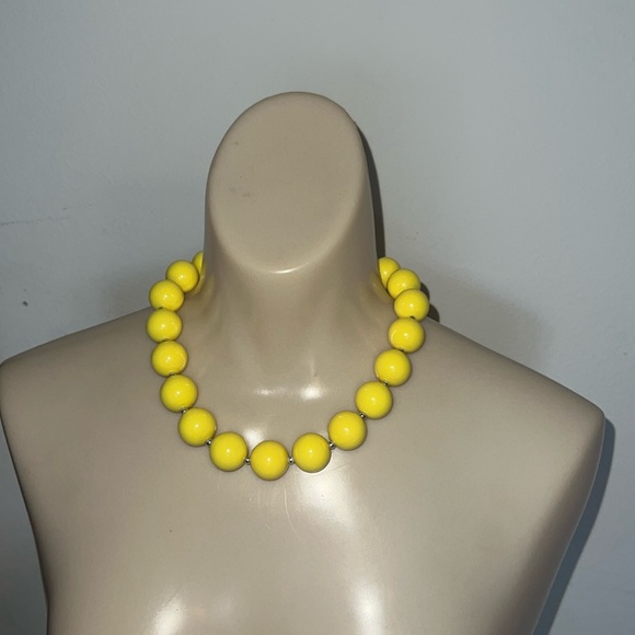 Yellow Large Bead Necklace - Picture 1 of 4